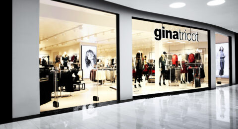 Gina Tricot konceptbutik som använder värdeskåp för att hantera personliga tillhörigheter